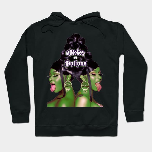 WAP Witches and Potions Halloween Spooky Season Hoodie by thecelebrationlab